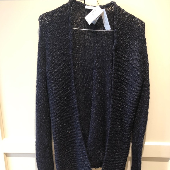 Ladies Navy cardigan - Picture 1 of 2